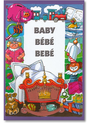personalisiertes Babybuch Englisch - italienisch